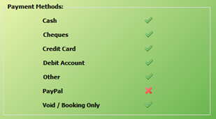 2. Payment Methods